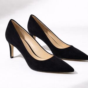 Marc Fisher LTD miGenni Black Suede Pumps Pointed Toe Heels 9.5